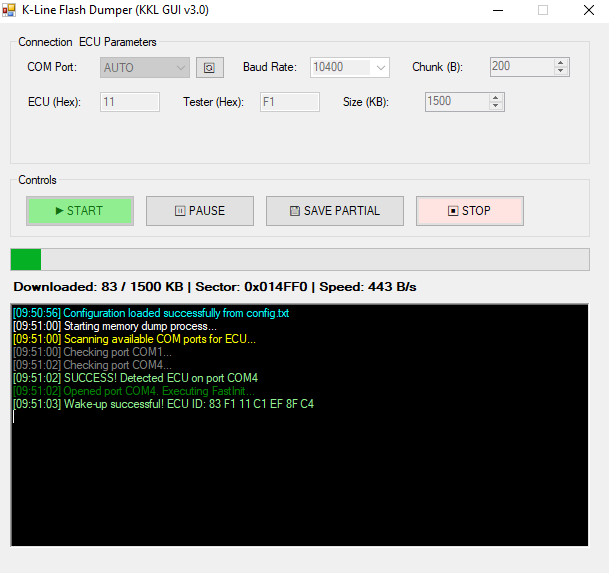K-Line Flash Dumper v3.0